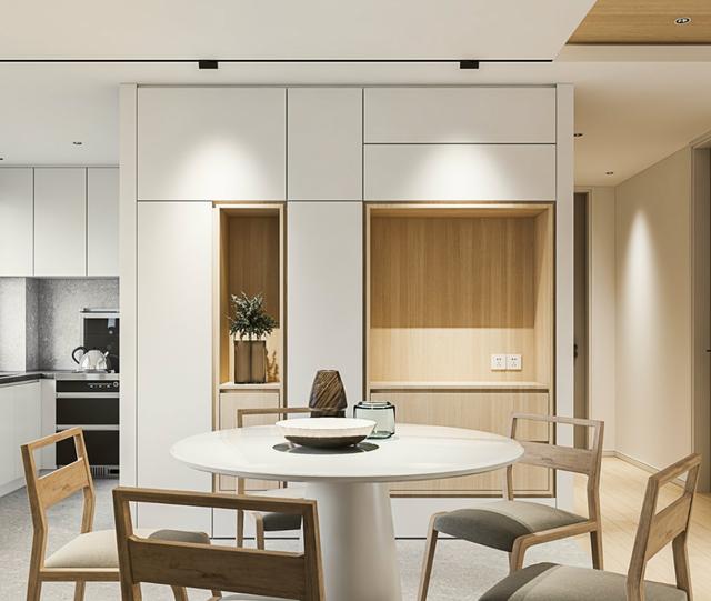 「」越来越流行给新家做原木设计了，全屋色调雅致，非常治愈！