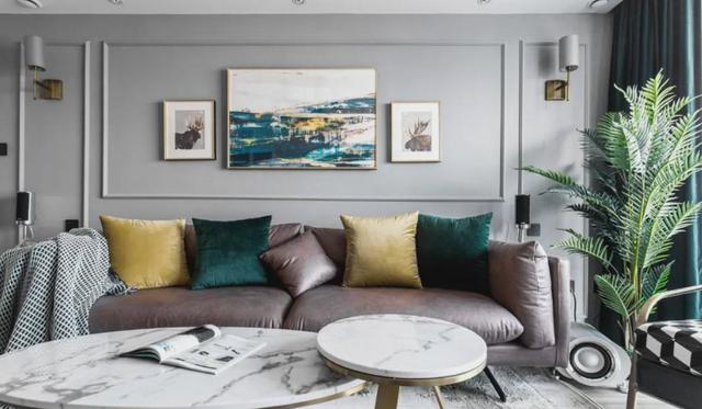 【】石膏线装背景墙早过时，如今流行细框线设计，多种颜色可选，漂亮