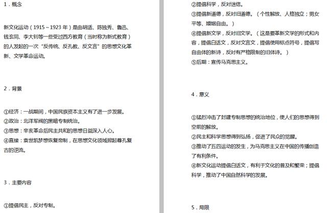 ##高中历史:拿高分一定要看!2020中国历史热点考点汇总,必背