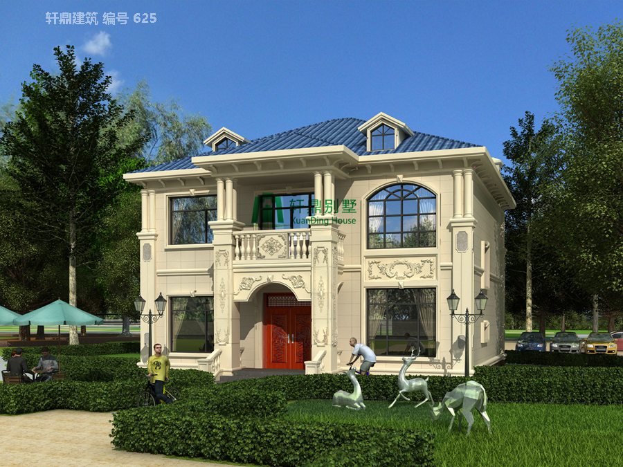 ：高品质的一款欧式自建别墅设计图，配置齐全，成功人士的象征！