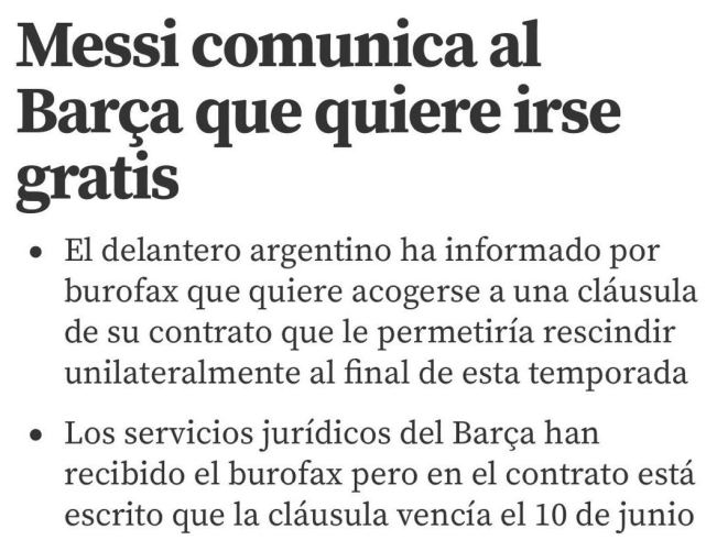 梅西|巴萨召开紧急会议！阻扰梅西离队：解约条款已过期，双方或闹上法庭