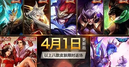 「露娜」4月1日更新返场八款限定皮肤，大圣娶亲期待率80％，这款限定仅8％？
