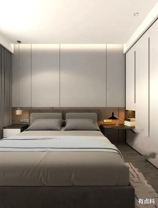 【】衣柜还能这样设计？底部掏空塞个台面，一招解决床头柜堵衣柜问题