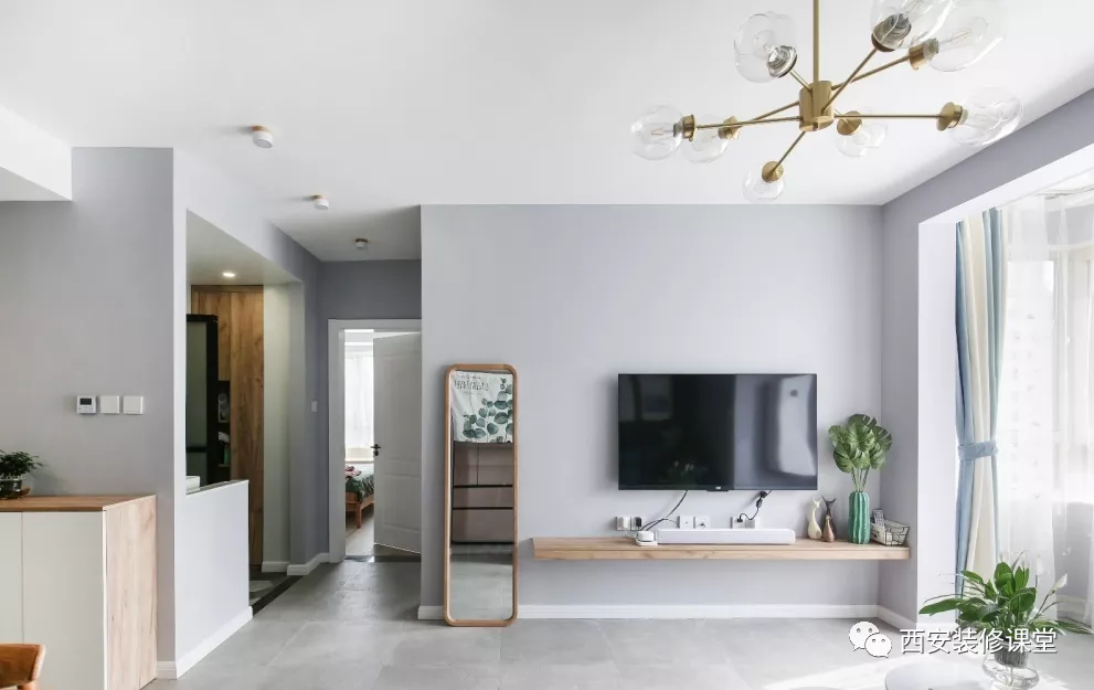 「」85㎡两室灰色极简北欧，刚需也有范