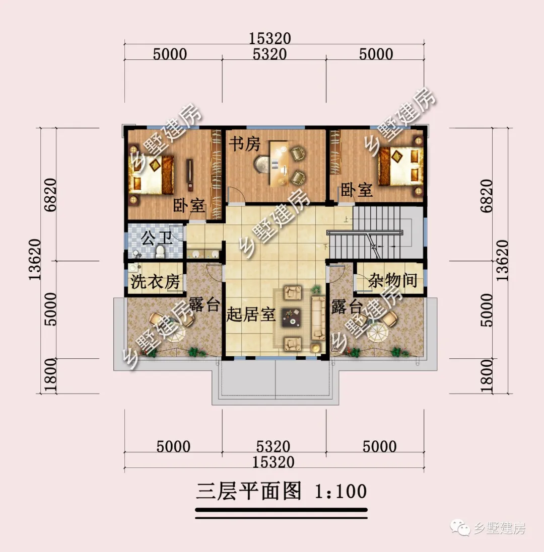 ：15X13.6米经典欧式别墅，算不上奢华，却一定很舒适！