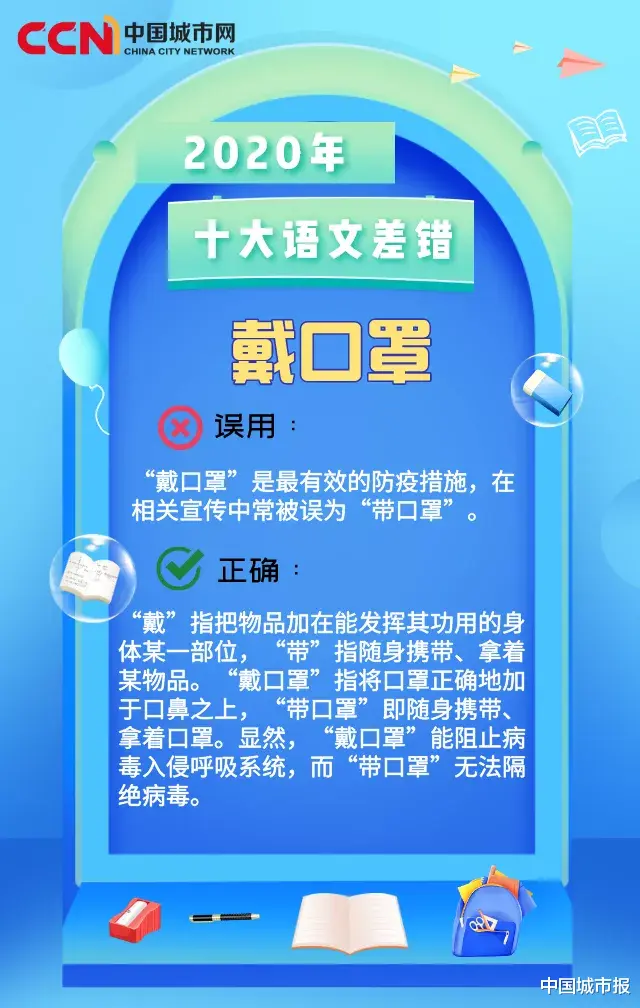 中国城市报 2020年十大语文差错公布, 这些词你用对了吗?