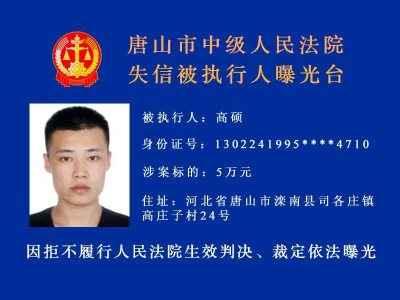 唐山发布|唐山最新实名曝光15人！有你认识的吗？