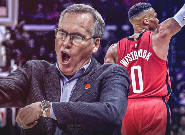 威斯布鲁克|火箭1-1湖人!威少耻辱一战引热议,杨毅曝内情,德帅宣布新决定!