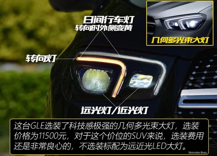 【車魂奔馳改裝】奔馳GLE450改裝升級幾何多光束智能大燈，夜晚行車更加安全-圖6