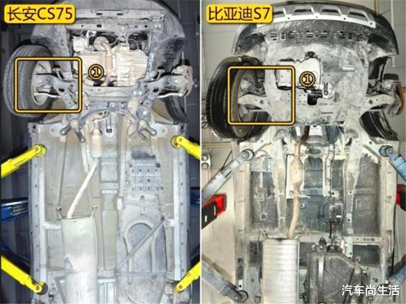 比亚迪:比亚迪和长安有多大差距?拆开S7和CS75的底盘,车主:我看见了啥?
