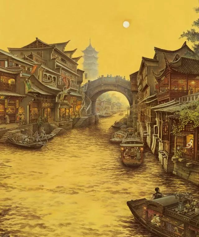 国际艺术大观 江南民国风情图，超级震撼！