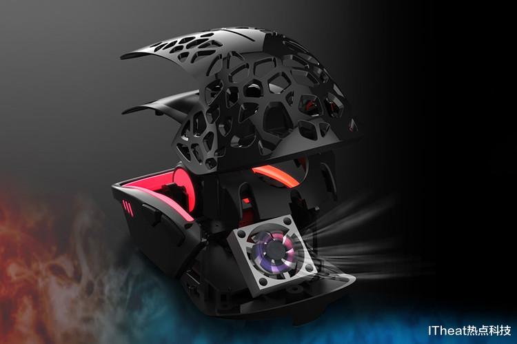 鼠标|Mindshunter发布轻量化鼠标Zephyr:内置风冷 仅重68克