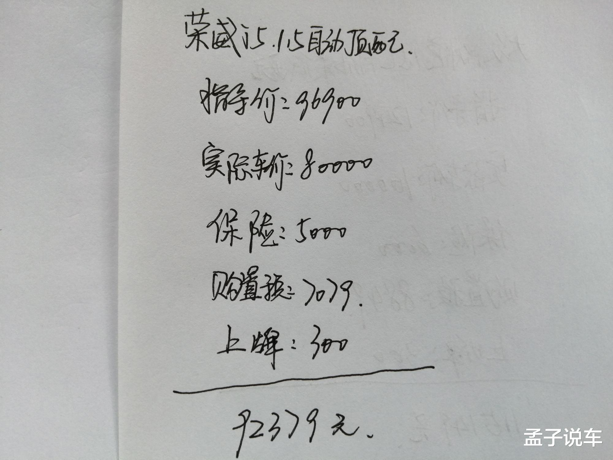 荣威i5@8万元喜提荣威i5，用车1000公里，车主：1.5L油耗才6个