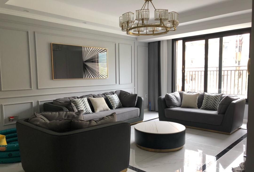 设计师|花了一年终于完工,没请设计师,石膏线条做电视墙还不错,晒晒!