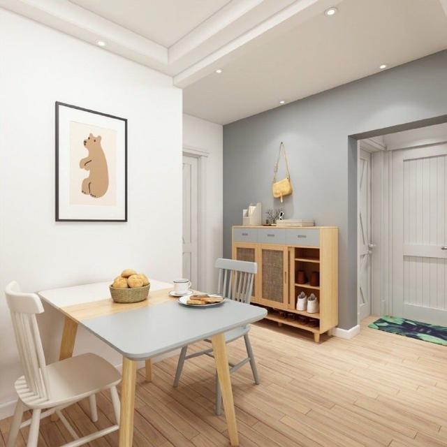 『』她家只有63㎡，装成清新的北欧风格，看似简单，却充满温馨感