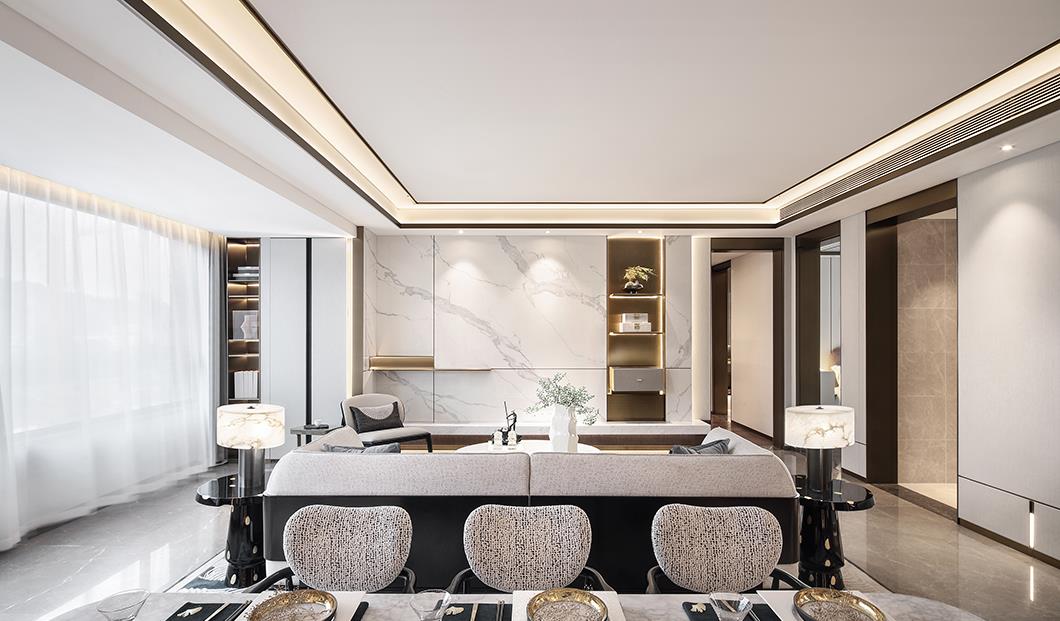 设计师|90后的“豪装”别墅火了，200㎡新中式之风，网友：真的好看！