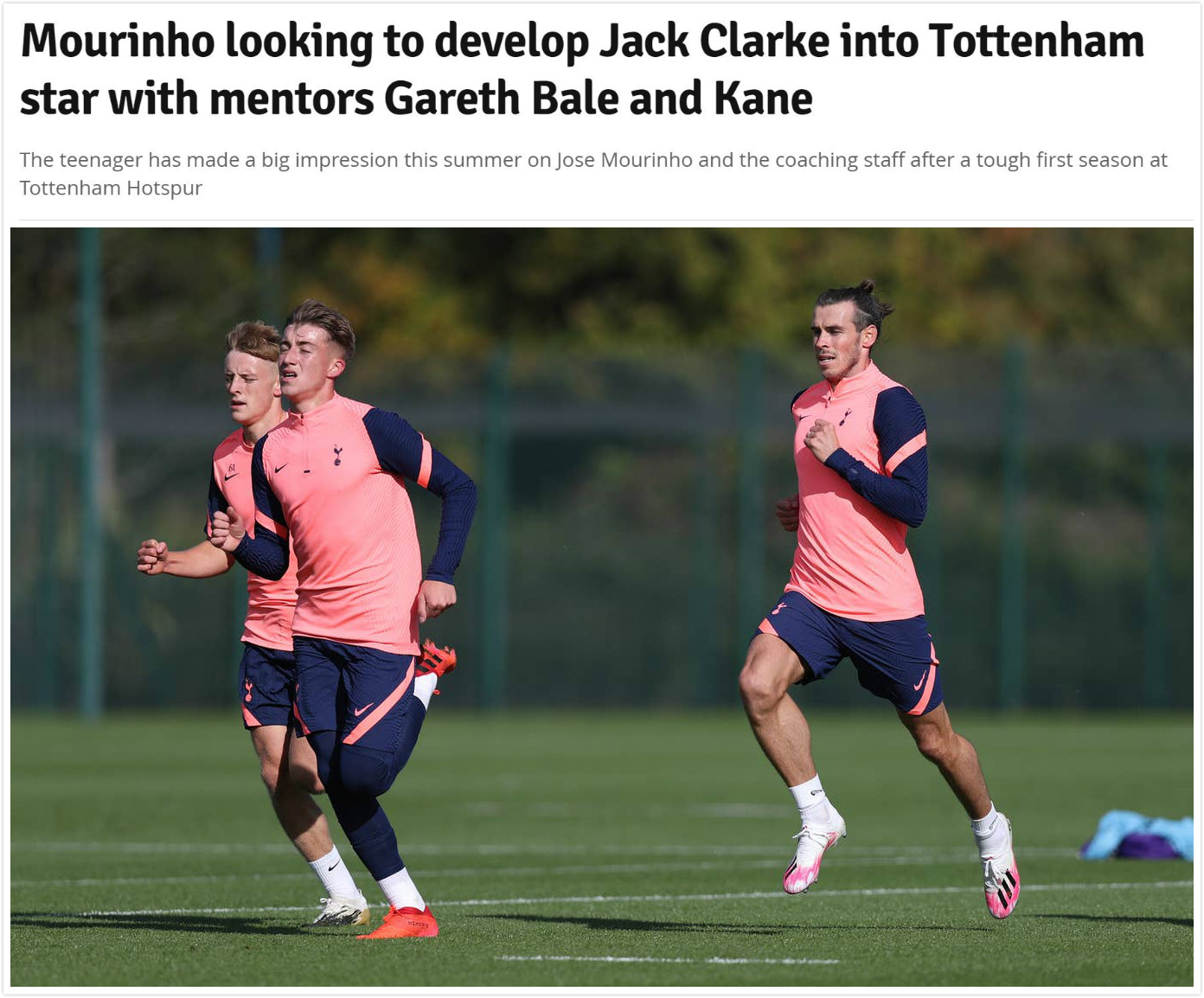 穆里尼奥|热刺20岁小将打动穆里尼奥 新赛季不外租了 留下来拜师孙兴慜贝尔