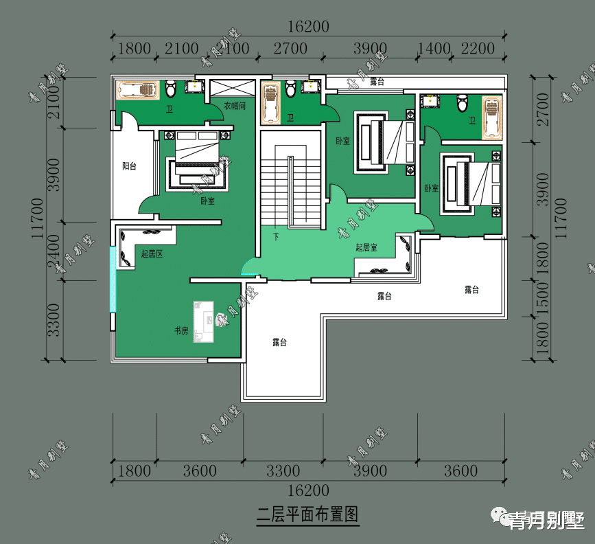 「」16.2×11.7米二层现代小别墅,敞亮通透,时尚生活享受