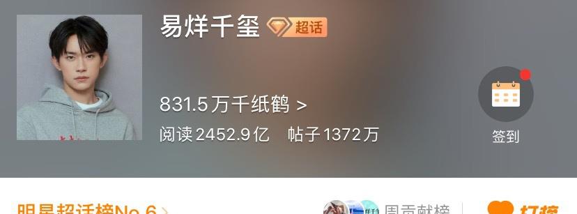 肖战|肖战超话阅读破千亿，排名第一，朱一龙也破千亿，四字弟破二千亿