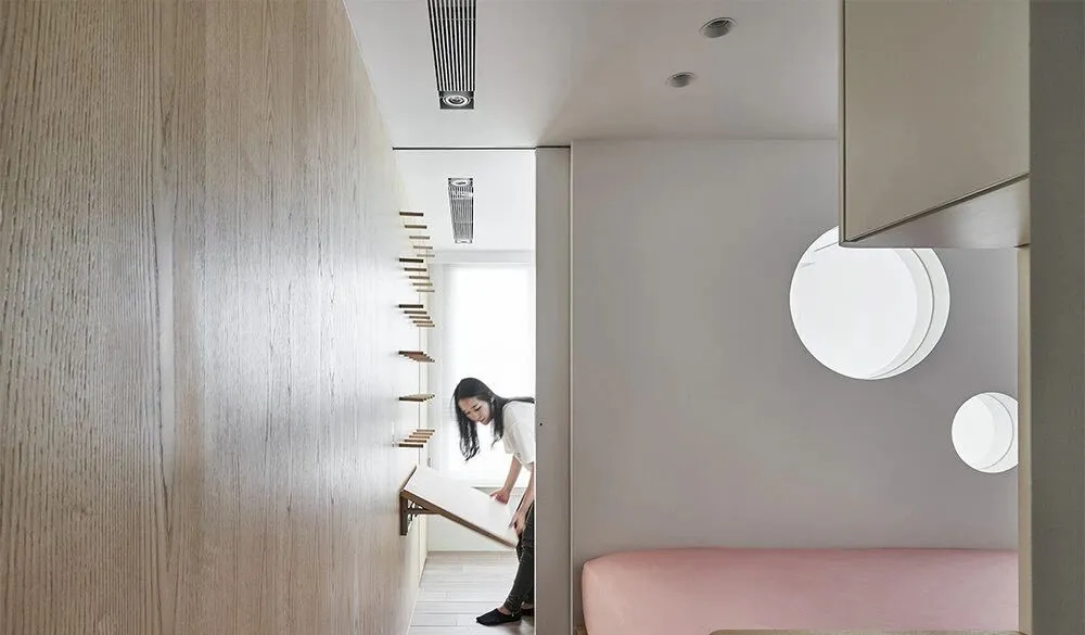 『』56㎡ 打造四居室，1㎡ 都不浪费！