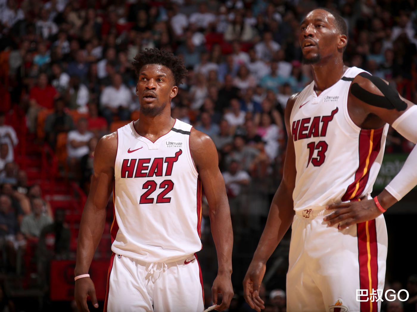 热火队|狂轰44+16+10！双探花爆锤热火，巴特勒斗志全无啊，希罗比肩科比