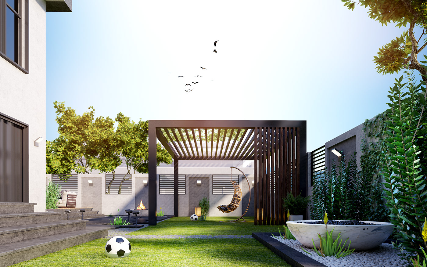 |11款现代“庭院花园”设计：4个小技巧，助你打造最美小院儿