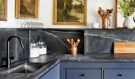 |外国点子就是多，燃气灶前内凹20公分做壁龛，再多东西也放得下