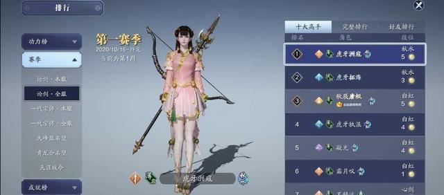 天涯明月刀|天涯明月刀上线一天，排行榜被神秘组织霸榜，前10占9个！