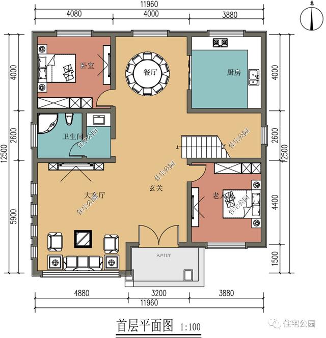 |有露台有落地窗，11×12米农村现代别墅，让背房贷的好羡慕