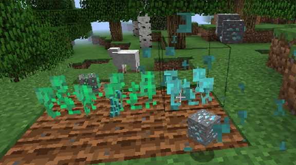 我的世界：我的世界：四款不同植物MOD，让花园更漂亮，矿石也能种出来