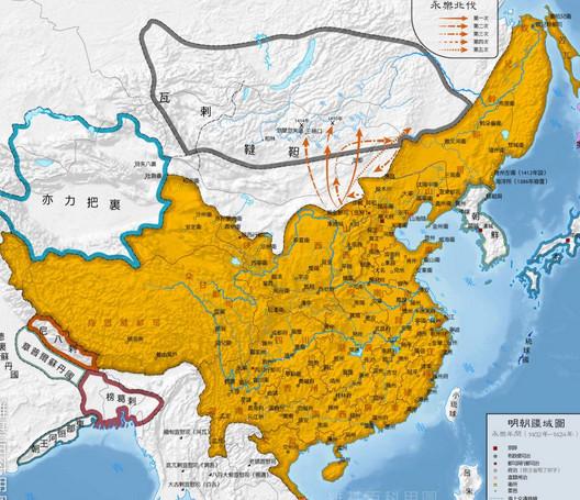 『中国历史』中国历史上历代统一王朝疆域，1820年的清朝疆域最为完美