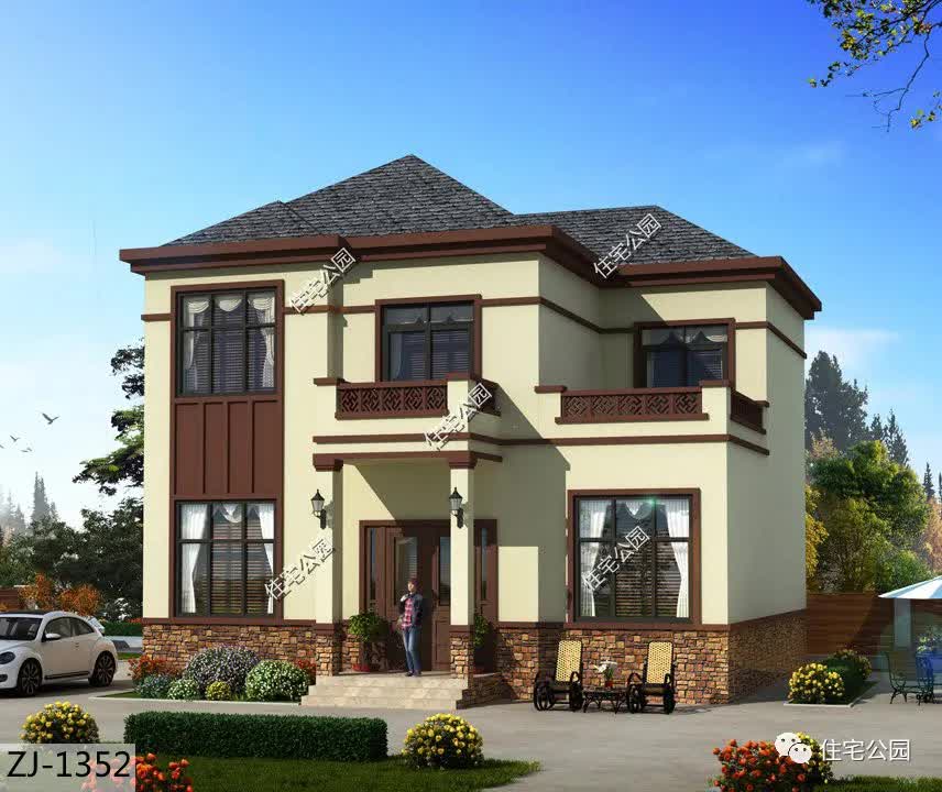 |10×10米新中式雅宅,独立餐厨+东西无窗