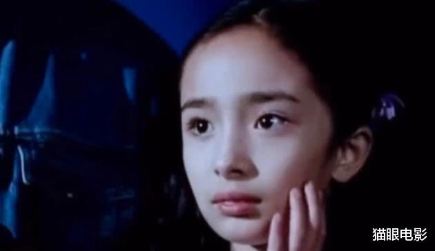 杨幂■杨幂11岁旧照曝光，与李亚鹏拍戏模样清秀，被赞从小美到大