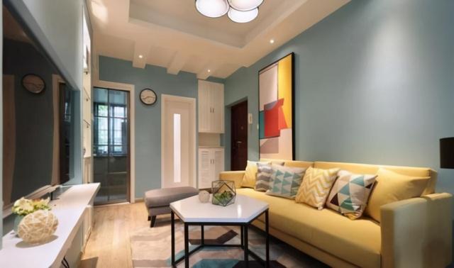 |47平小两居,明厅格局、U型厨房,时尚舒适色彩温馨,太美了!