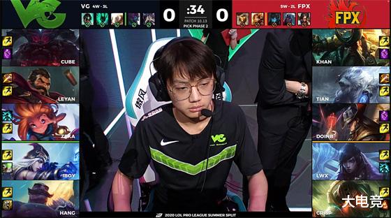 佳能|LOL-LPL：Aix三杀豹女前期节奏完美，VG让一追二终结FPX三连胜