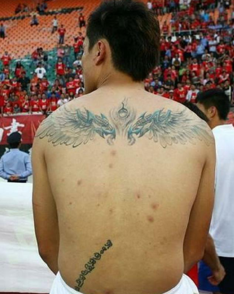中超▲小话中超球员纹身