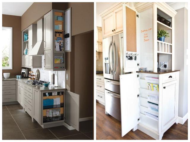 木工|柜子侧面再加10公分薄柜，这个设计不错，以后装修也要木工这样做