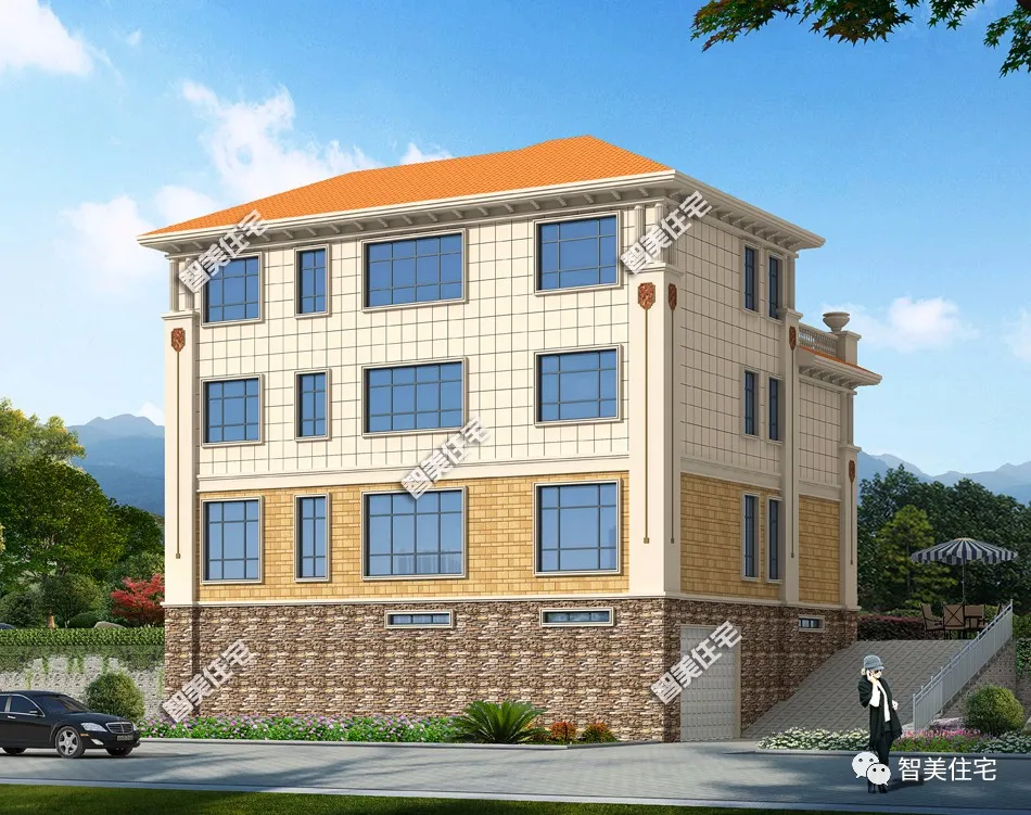 :两栋建在农村老家的百万豪宅,简欧风格设计,漂亮气派太长面子