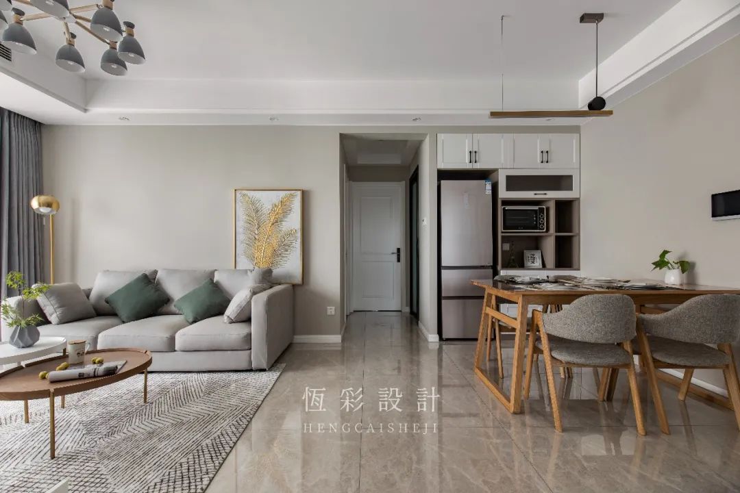 原创|新作首发 | 89㎡现代北欧风,三室两厅两卫+储物间,简约舒适