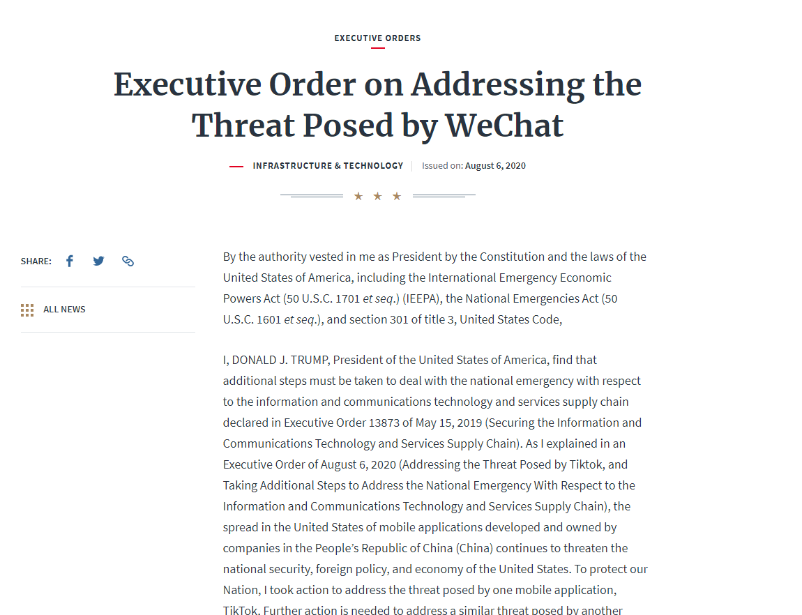 腕表|刚刚，美国宣布将封杀微信，欺人太甚了！