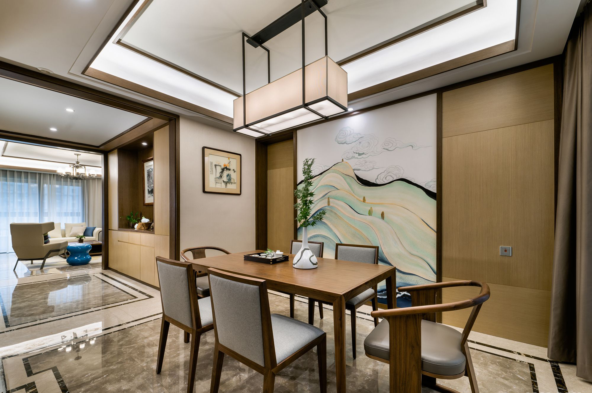 |110平新中式，水墨禅意，彰显淋漓尽致的中国文化