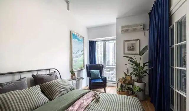 【】40平方超小户型装修案例，冷暖配色，光线充足，一个知性的小家