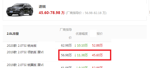 大众朗逸|SUV中的低调王，起步2.0T标配8AT，却跌11.38万，没人赏识