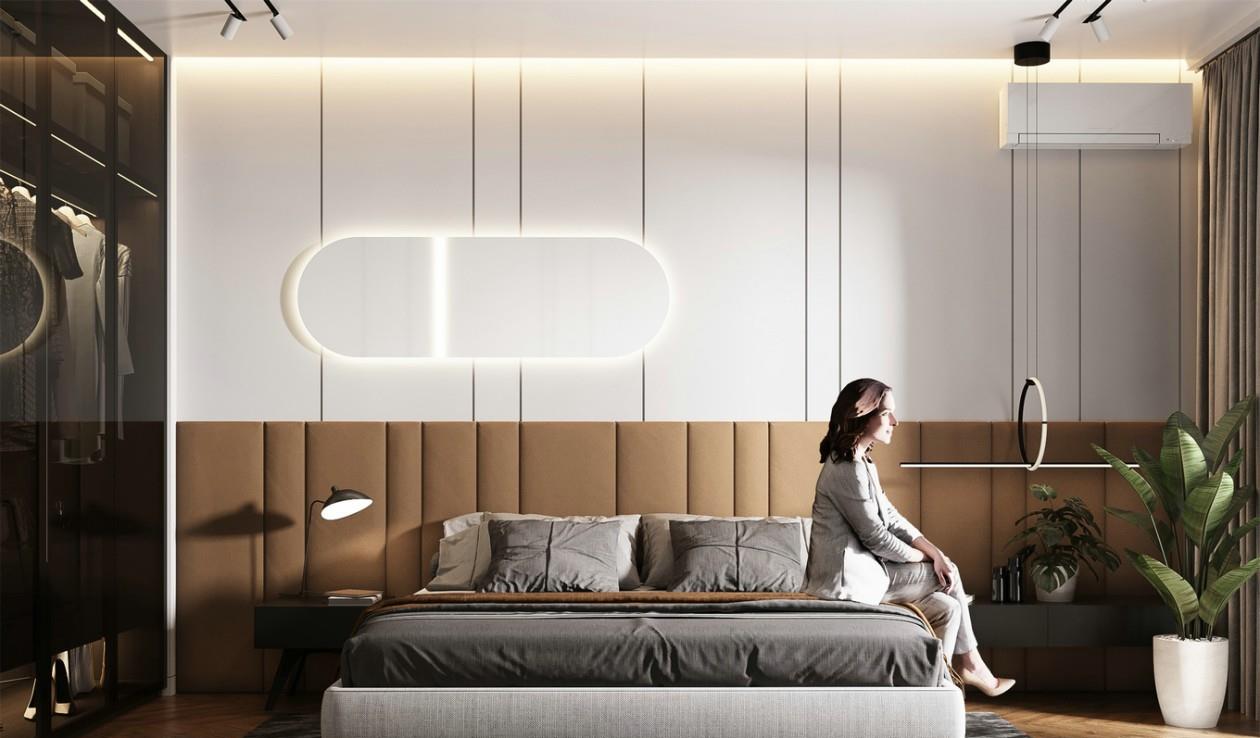 「」有一种清雅，叫做极简风，215㎡现代别墅，入户便是诗意之美