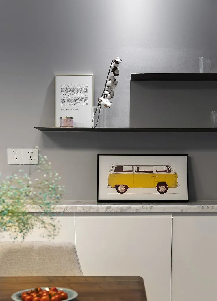 |130㎡现代风格新房装修,厨房餐厅开半窗好有爱!