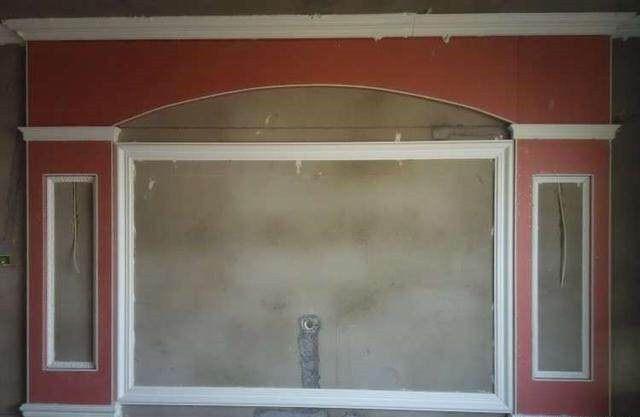 ▲婆婆亲手打造的电视墙,刚开始质疑,看到效果我差点哭出声!