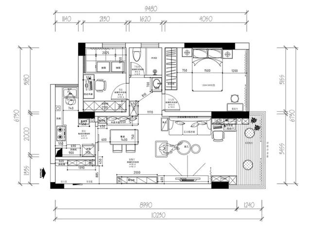 ▲75㎡北欧风小户型，阳台书房、休闲地台，精致实用的三人居！