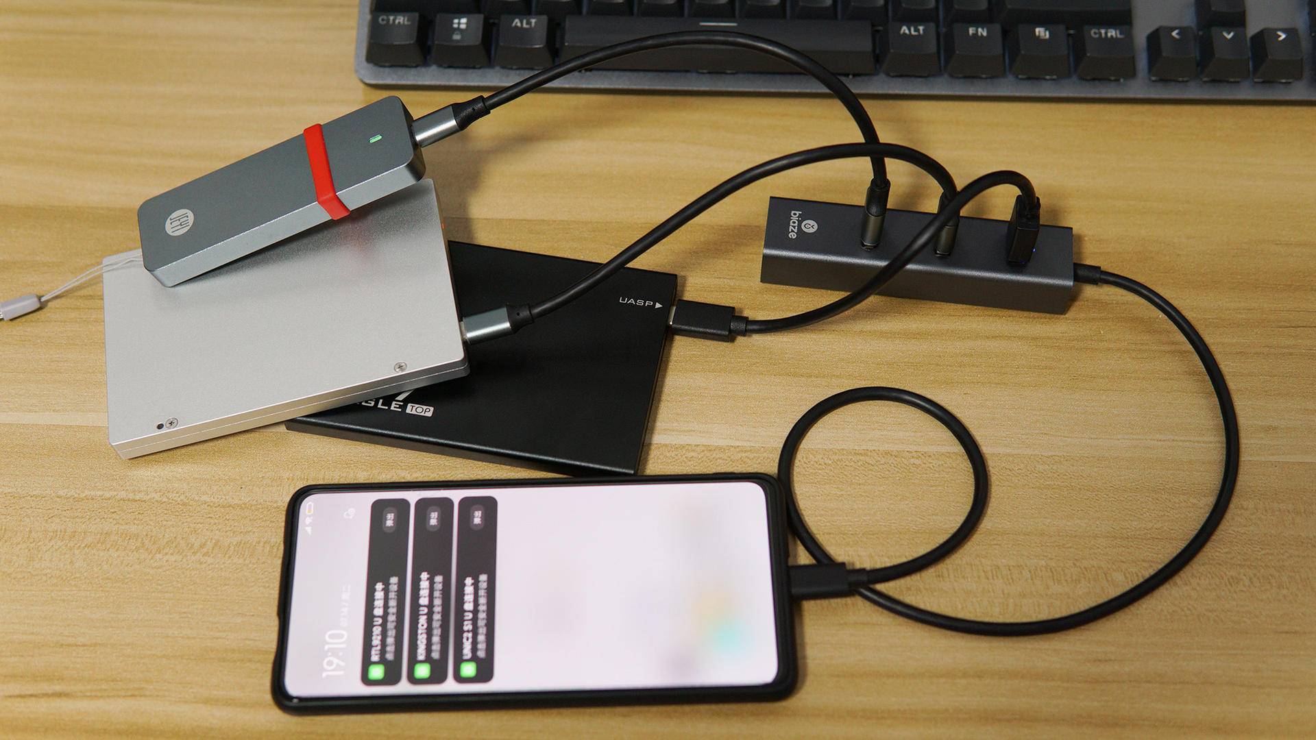 华为|USB接口数量不够用 毕亚兹Type-C扩展坞HUB使用体验评测