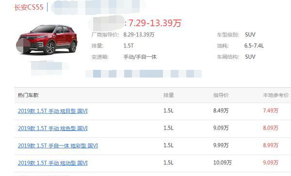 长安汽车|长安CS55降至“成本价”，7.29万就提车，标配1.5T，这车比H6强