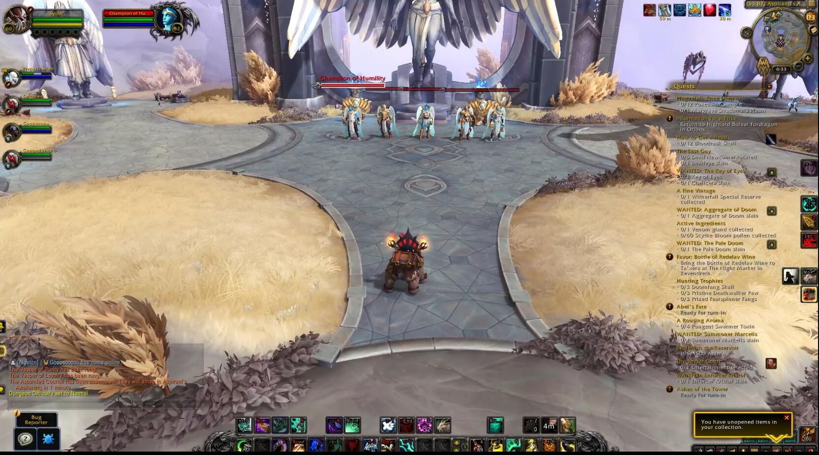 魔兽世界|魔兽世界9.0，敲钟得坐骑，晋升天鬃马获取方式，时间是关键！